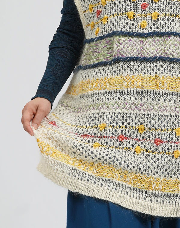 
                  
                    Load image into Gallery viewer, モヘヤメッシュジャカードベスト / BEA01445WA
                  
                