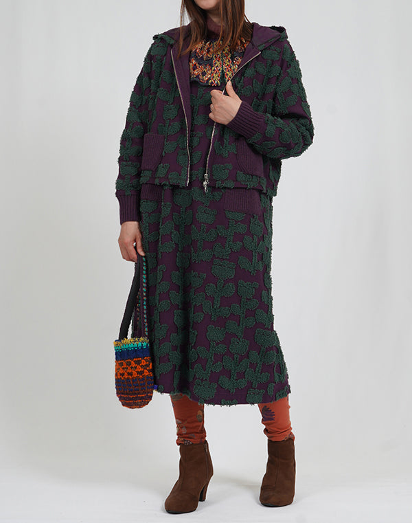 
                  
                    Load image into Gallery viewer, カットフラワージャージーパーカー / BEA01516WA
                  
                