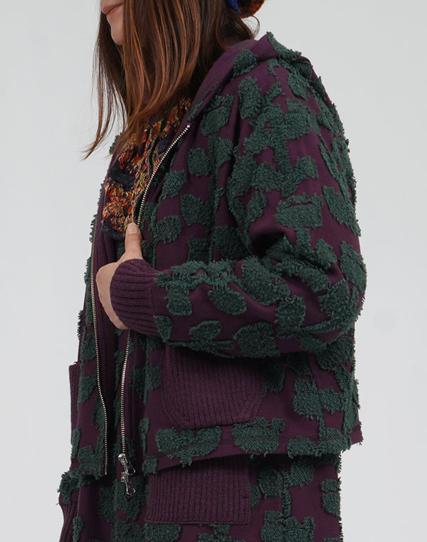 
                  
                    Load image into Gallery viewer, カットフラワージャージーパーカー / BEA01516WA
                  
                