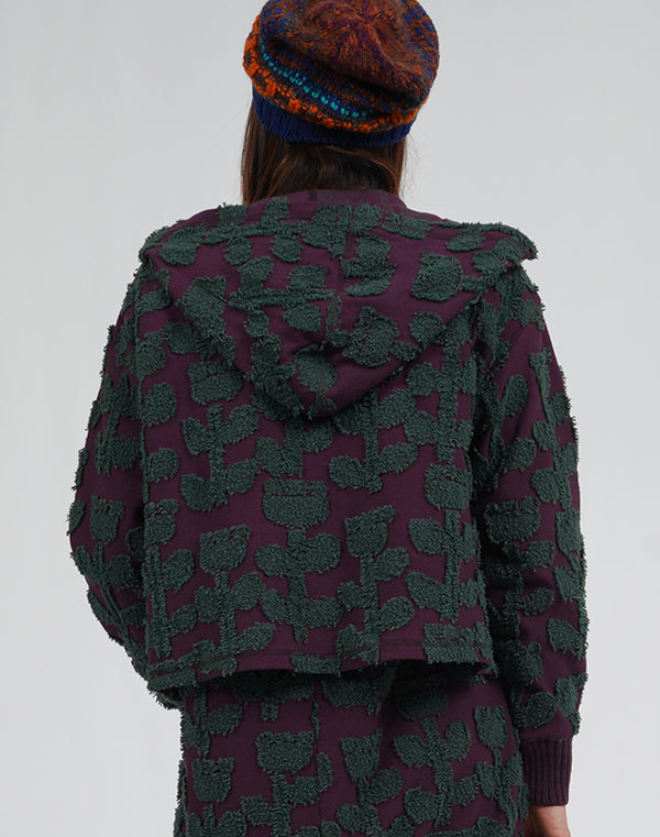 
                  
                    Load image into Gallery viewer, カットフラワージャージーパーカー / BEA01516WA
                  
                