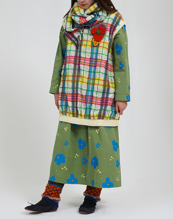 
                  
                    Load image into Gallery viewer, ペーパーフラワーギャザースカート / BEA01492WA
                  
                