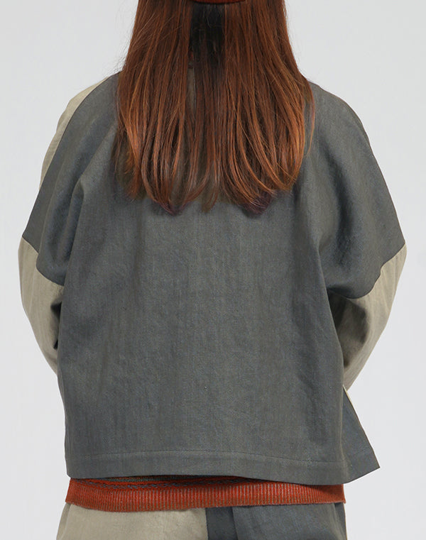 
                  
                    Load image into Gallery viewer, デニム切替ジャケット / BEA01506WA
                  
                