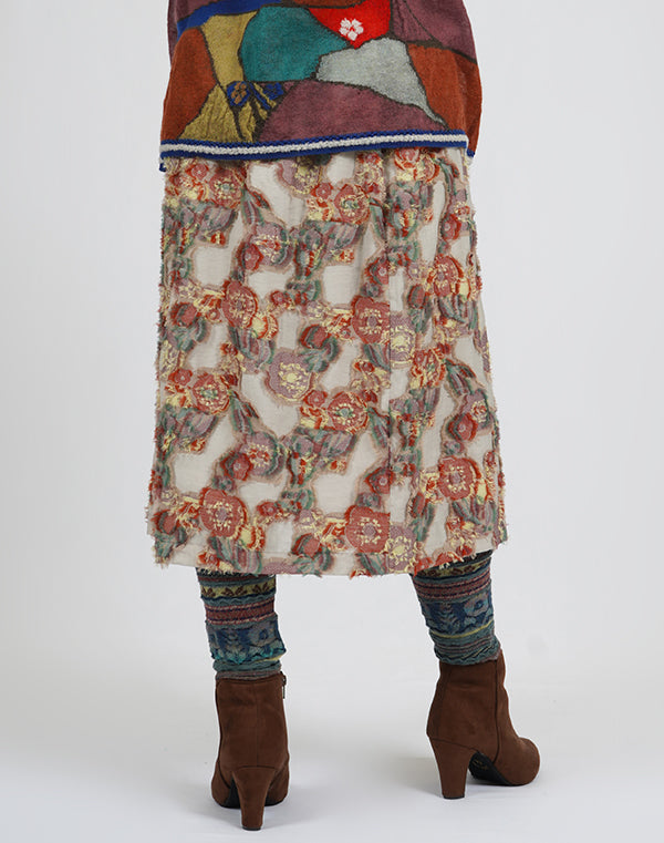 
                  
                    Load image into Gallery viewer, 花の種フリンジギャザースカート / BEA01489WA
                  
                