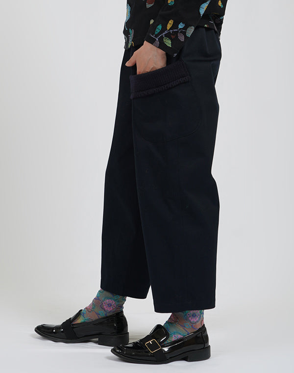 
                  
                    Load image into Gallery viewer, チノクロスニットアクセントパンツ / BEA01509WA
                  
                