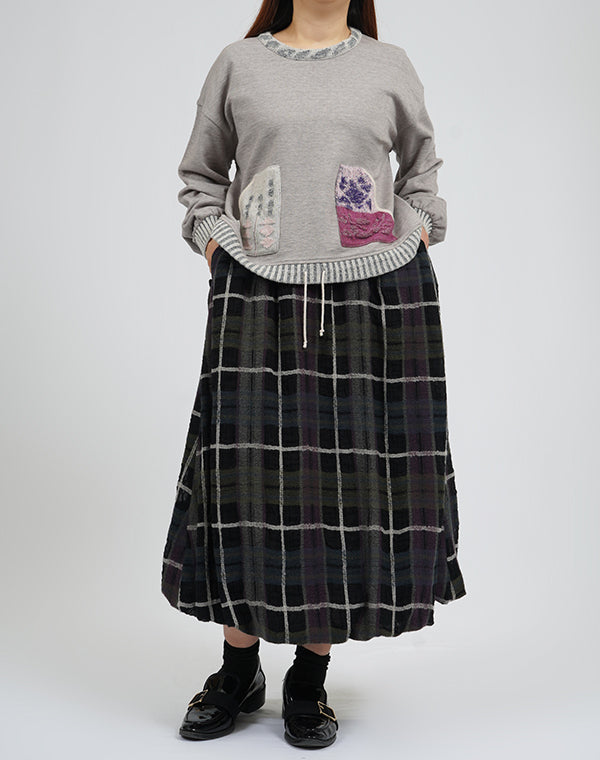 
                  
                    Load image into Gallery viewer, カラフルチェックバルーンスカート / BEA01473WA
                  
                