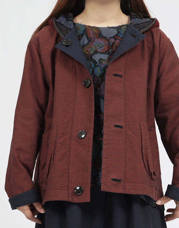 
                  
                    Load image into Gallery viewer, リバーシブルコットンフーディージャケット / BEA01494WA
                  
                