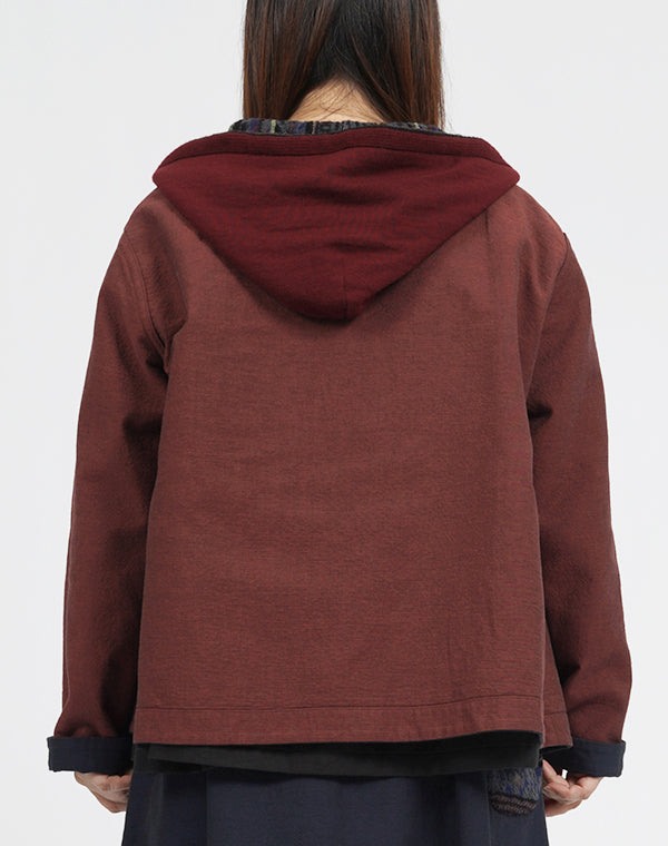 
                  
                    Load image into Gallery viewer, リバーシブルコットンフーディージャケット / BEA01494WA
                  
                