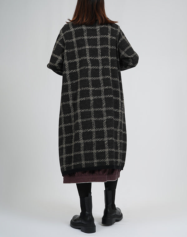 
                  
                    Load image into Gallery viewer, チェックフラワー圧縮ワンピース / BEA01422WA
                  
                