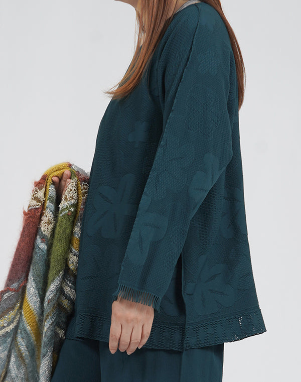 
                  
                    Load image into Gallery viewer, シームレスドライニットレースプルオーバー / BEA01520WA
                  
                