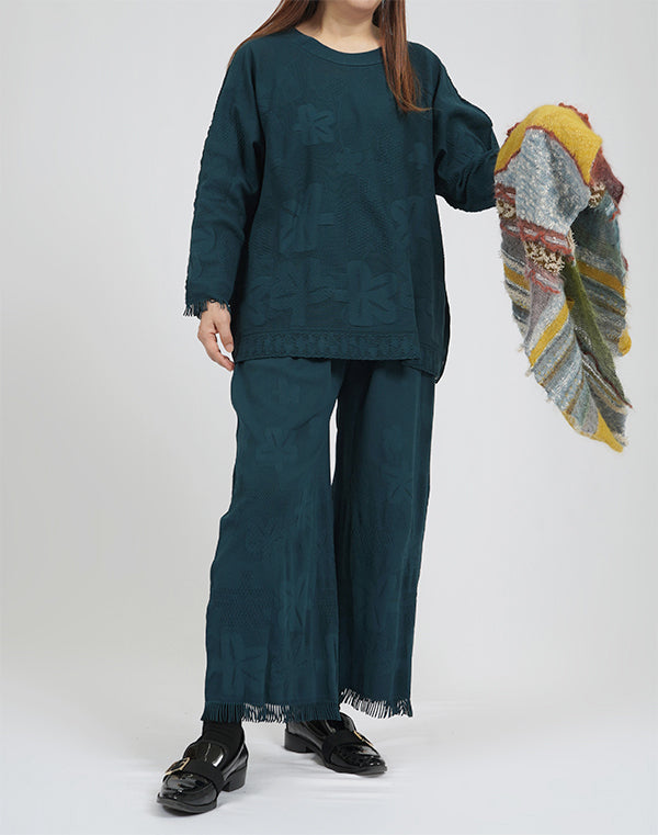 
                  
                    Load image into Gallery viewer, シームレスドライニットレースプルオーバー / BEA01520WA
                  
                