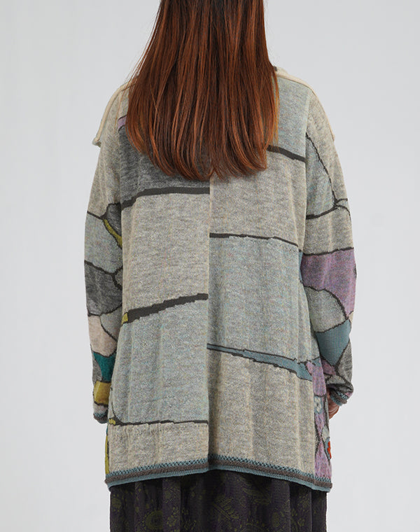 
                  
                    Load image into Gallery viewer, アースインターシャシアーカーディガン / BEA01432WA
                  
                