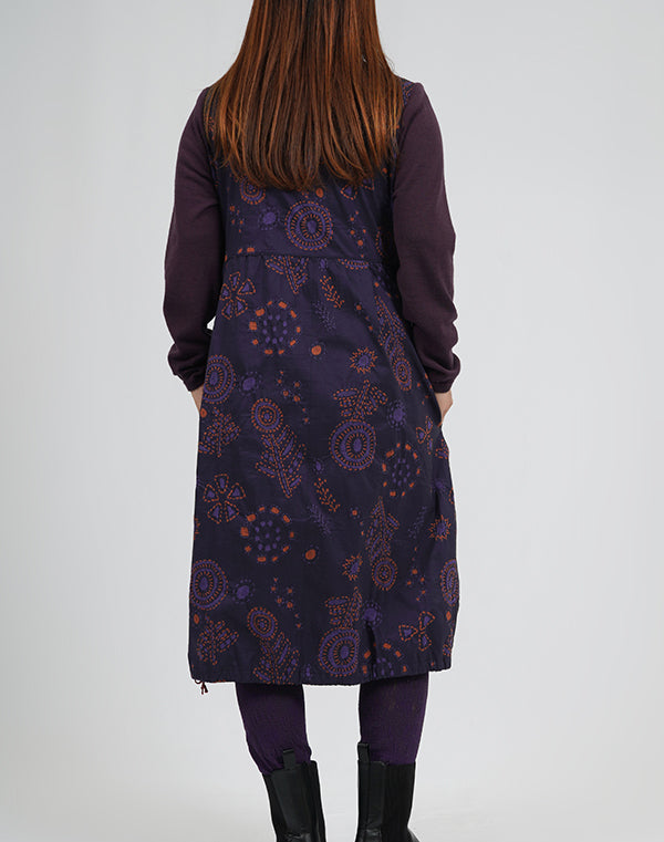 
                  
                    Load image into Gallery viewer, 刺し子柄ストレッチバルーンワンピース / BEA01480WA
                  
                