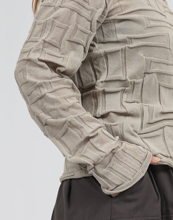 
                  
                    Load image into Gallery viewer, シームレス和紙リンクスプルオーバー / BEA01461WA
                  
                