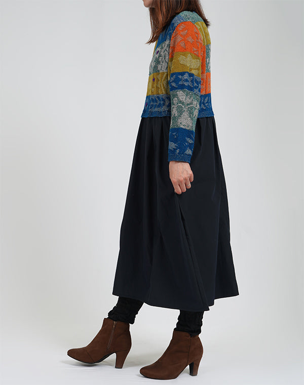 
                  
                    Load image into Gallery viewer, トライバル柄切替ワンピース / BEA01438WA
                  
                