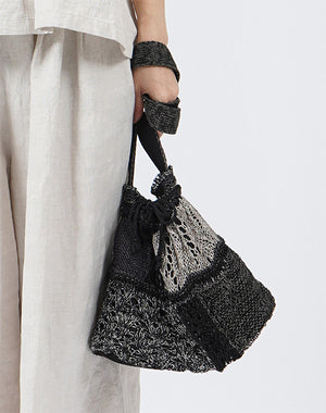 透かし柄巾着ショルダーバッグ / BFH07029WA – satoseni online store