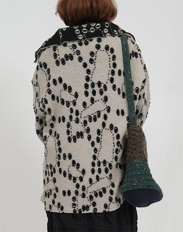 
                  
                    Load image into Gallery viewer, 穴あきジャージーリバーシブルカーディガン / BEA07479WA
                  
                