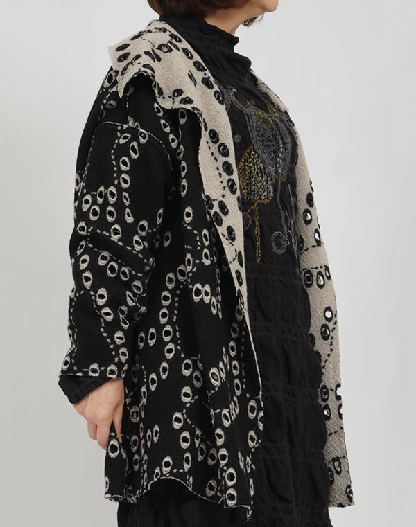 
                  
                    Load image into Gallery viewer, 穴あきジャージーリバーシブルカーディガン / BEA07479WA
                  
                