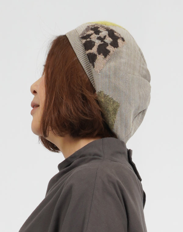 
                  
                    Load image into Gallery viewer, パッチワーク柄ベレー帽 / BEA07417WA
                  
                