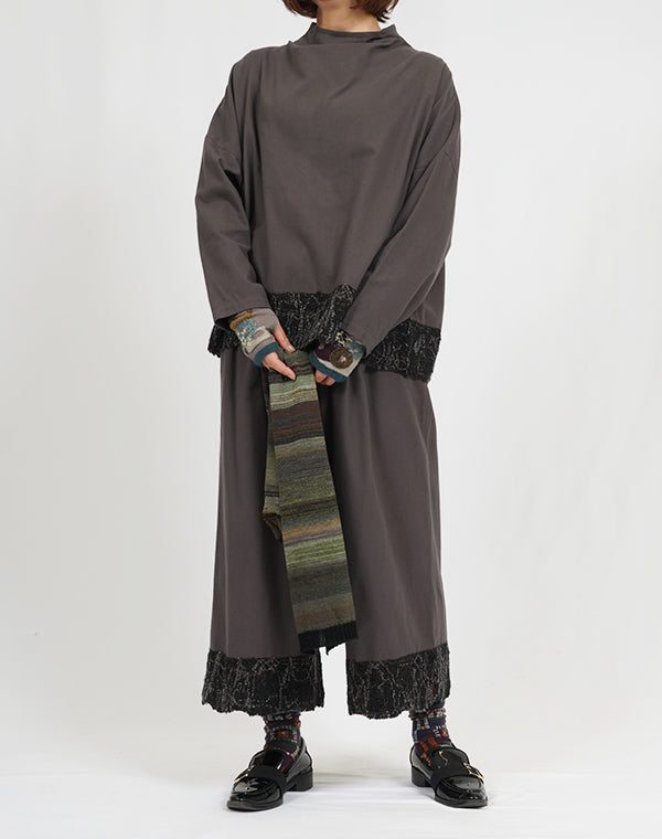 
                  
                    Load image into Gallery viewer, レース付きワイドパンツ / BEA07472WA
                  
                