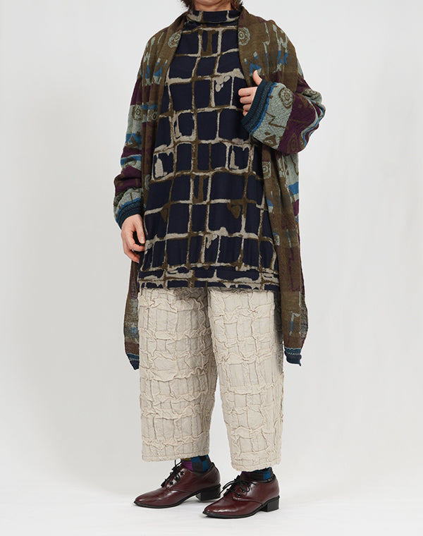 
                  
                    Load image into Gallery viewer, ミューラル柄リバーシブルロングカーディガン / BEA07403WA
                  
                