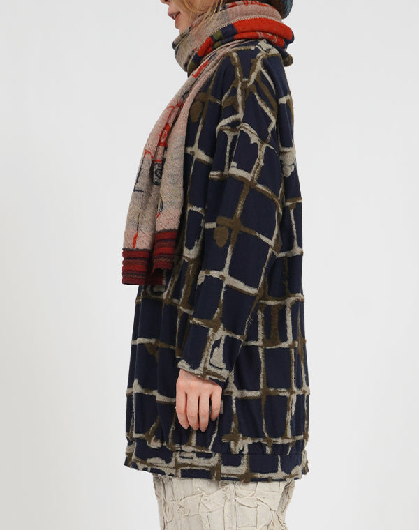 
                  
                    Load image into Gallery viewer, ウールチェック柄ジャージーバルーンチュニック / BEA07475WA
                  
                