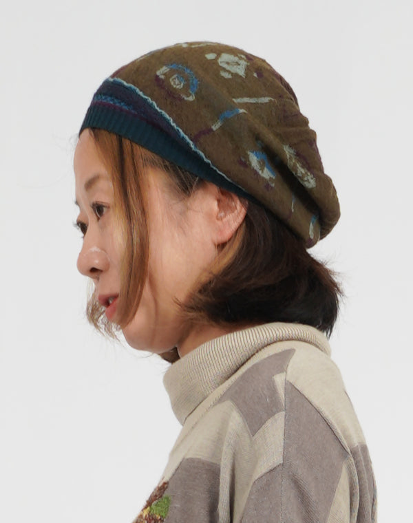 
                  
                    Load image into Gallery viewer, ミューラル柄リバーシブルニット帽 / BEA07405WA
                  
                