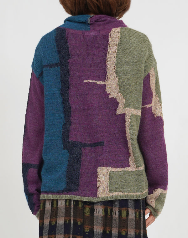 
                  
                    Load image into Gallery viewer, せせらぎ柄プルオーバー / BEA07418WA
                  
                