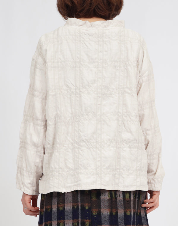 
                  
                    Load image into Gallery viewer, フォレスト柄刺繡入りブラウス / BEA07464WA
                  
                