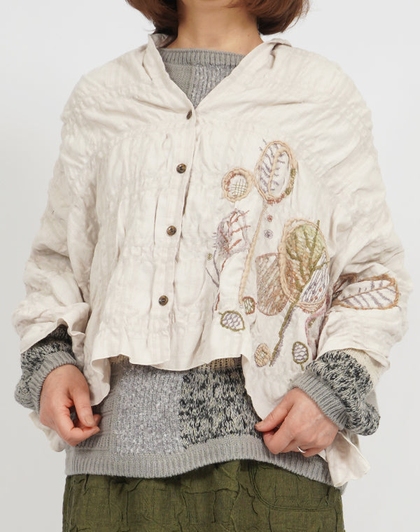 
                  
                    Load image into Gallery viewer, フォレスト柄刺繡入り3WAYショール / BEA07469WA
                  
                