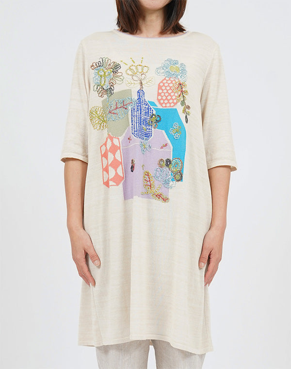 はんこちゃん 佐藤繊維　M &kyoko リバーシブルワンピース　新品 M.&KYOKO（エムアンドキョウコ）| 佐藤繊維オリジナルブランド
