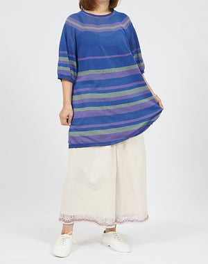 シームレスミックスボーダーチュニック / BFN01237WA｜ M.&KYOKO(エム