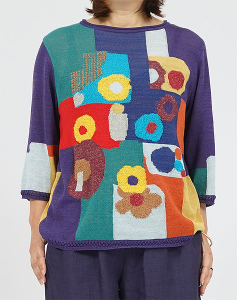 ☆新品☆ 定価¥41,800 M.＆KYOKO フラワー刺繍デザインプルオーバー まるフラワープルオーバー / BFN01218WA｜ M.&KYOKO(エムアンド