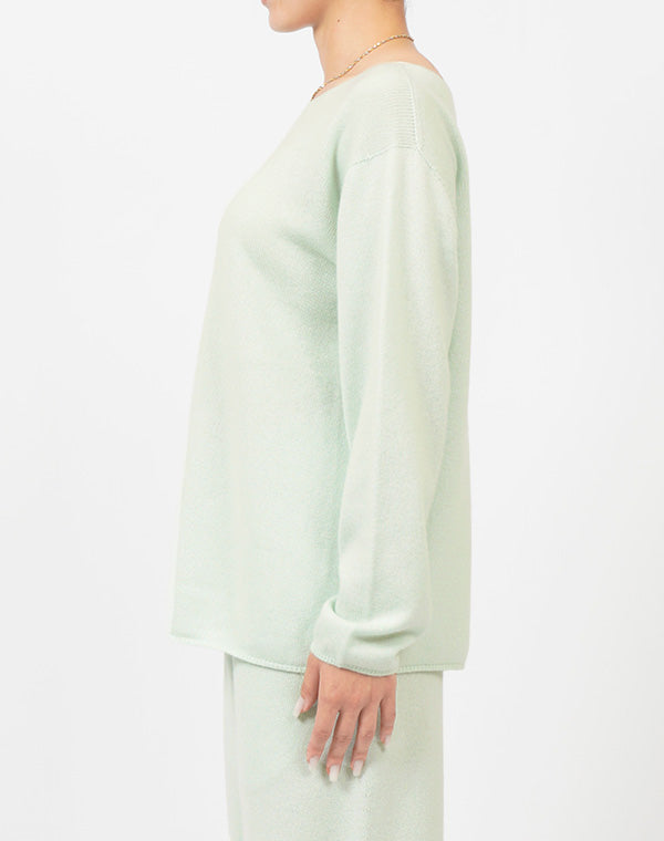 
                  
                    Load image into Gallery viewer, 【予約/10月中旬発送予定】boat neck pullover / BDA24503LH
                  
                