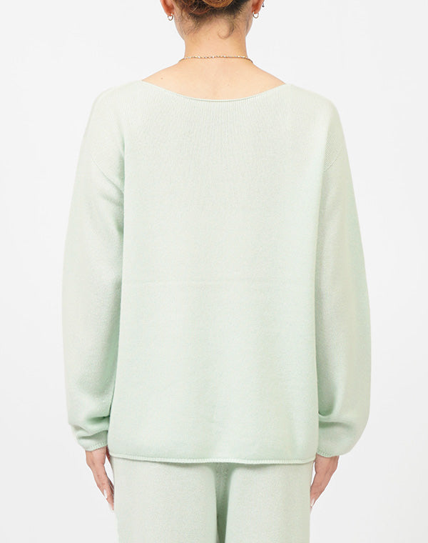 
                  
                    Load image into Gallery viewer, 【予約/10月中旬発送予定】boat neck pullover / BDA24503LH
                  
                