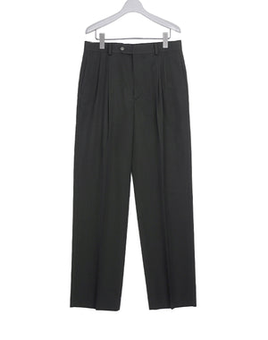 
                  
                    Load image into Gallery viewer, LIGHT WOOL MAX GABARDINE TWO-TUCK SLACKS / 315192251002
                  
                