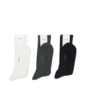 
                  
                    Load image into Gallery viewer, WOMEN COTTON CASHMERE LOW GAUGE SOCKS / 336178251001
                  
                