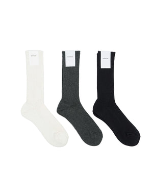 
                  
                    Load image into Gallery viewer, WOMEN COTTON CASHMERE LOW GAUGE SOCKS / 336178251001
                  
                