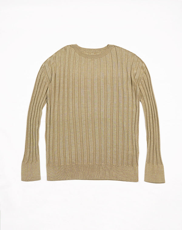 
                  
                    Load image into Gallery viewer, 【予約/10月中旬/12月上旬発送予定】mayuhada silk rib pullover / BDA24501LH
                  
                