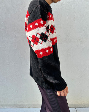 
                  
                    Load image into Gallery viewer, Crew Neck Sweater - Argyle / 301332242001
                  
                