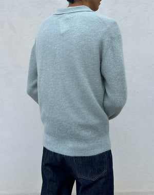 『未使用』AURALEE/オーラリー ライトサーマル プルオーバーニット　S AURALEE オーラリー｜BABY SURI ALPACA SHEER KNIT SKIPPER POLO｜GEA