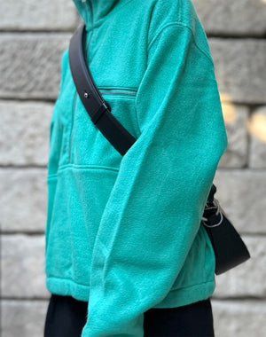 AURALEE 25AW ハーフジップ フリース グリーン 4 25AW】SUPER HIGH GAUGE SWEAT HALF ZIP P/O 