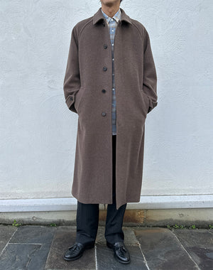 AURALEE / MEN SUPER FINE WOOL MOSSER SOUTIEN COLLAR COAT