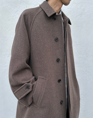 AURALEE / MEN SUPER FINE WOOL MOSSER SOUTIEN COLLAR COAT