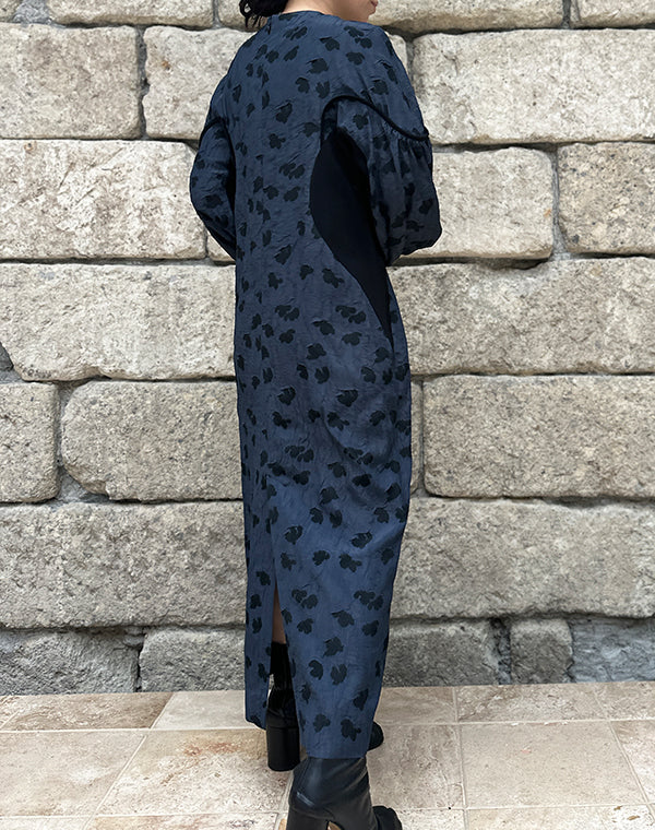 即決お値下げ可 マメクロゴウチ mame フローラルジャガード ワンピース Mame Kurogouchi マメ クロゴウチ｜Double Layered Floral Jacquard