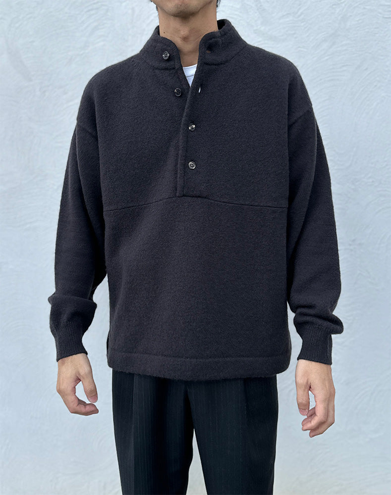 
                  
                    Load image into Gallery viewer, Men BULEFACE SNAP PULLOVER / 301335252006
                  
                