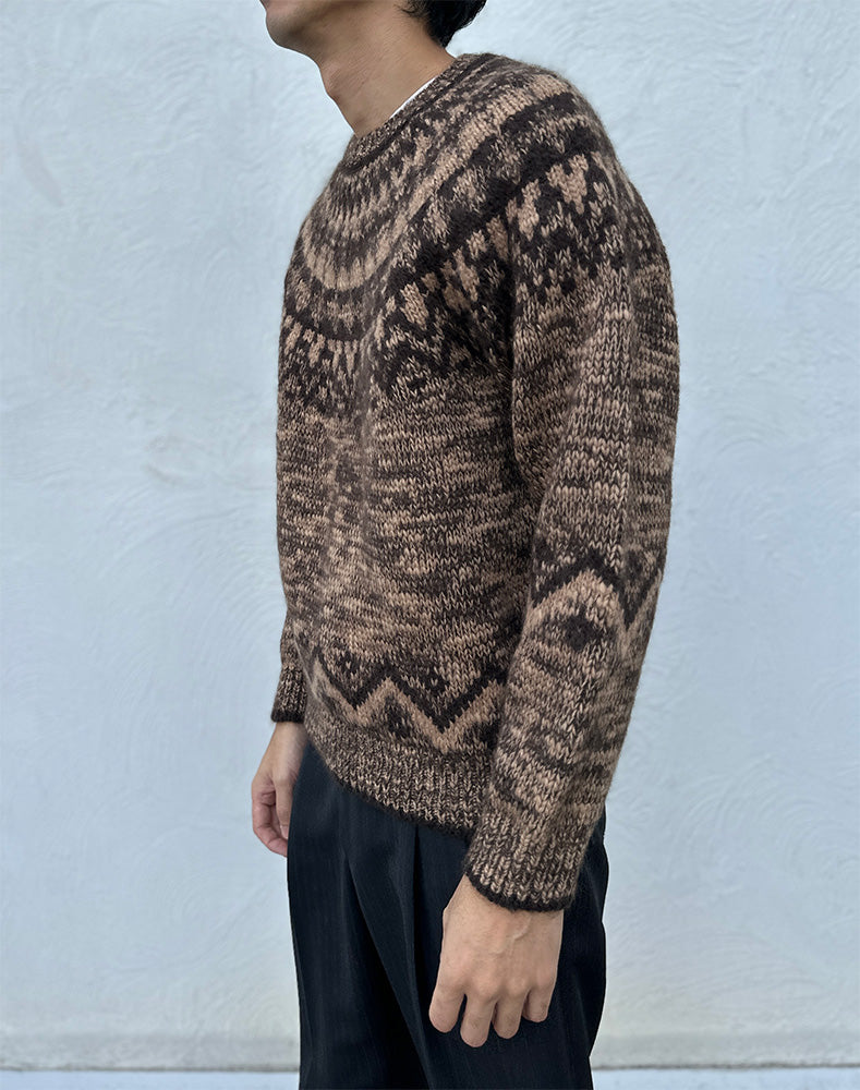
                  
                    Load image into Gallery viewer, Men MOHAIR NORDIC CREW NECK / 301335252007
                  
                