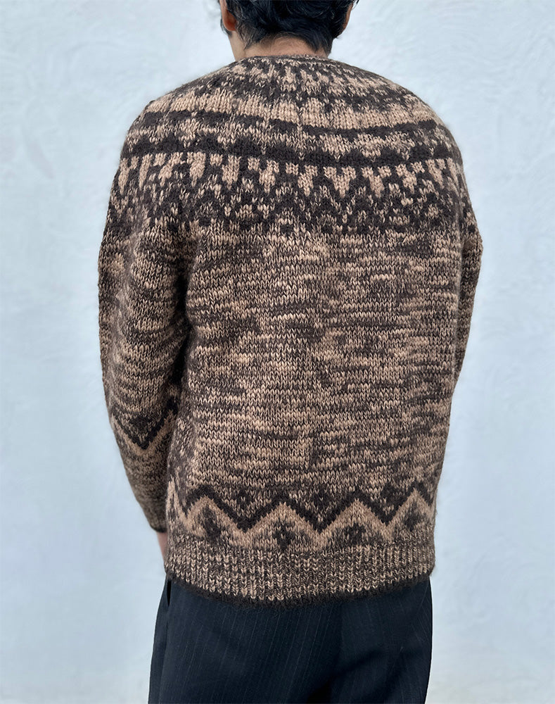 
                  
                    Load image into Gallery viewer, Men MOHAIR NORDIC CREW NECK / 301335252007
                  
                