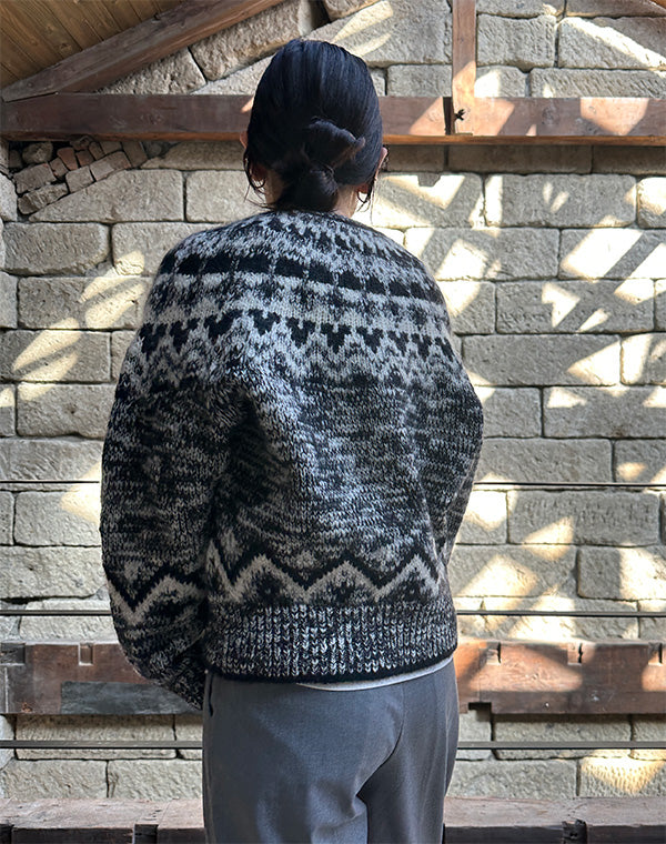 
                  
                    Load image into Gallery viewer, Women MOHAIR NORDIC CREW NECK / 301335252008
                  
                