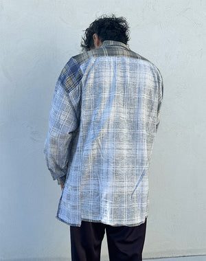 
                  
                    Load image into Gallery viewer, I/O Flannel Shirt -&amp;gt; Ribbon W. Shirt / 311332242002
                  
                