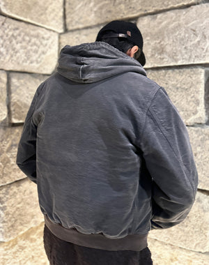 AURALEE / PRODUCT DYED ORGANIC COTTON DUCK SHORT ZIP PARKA